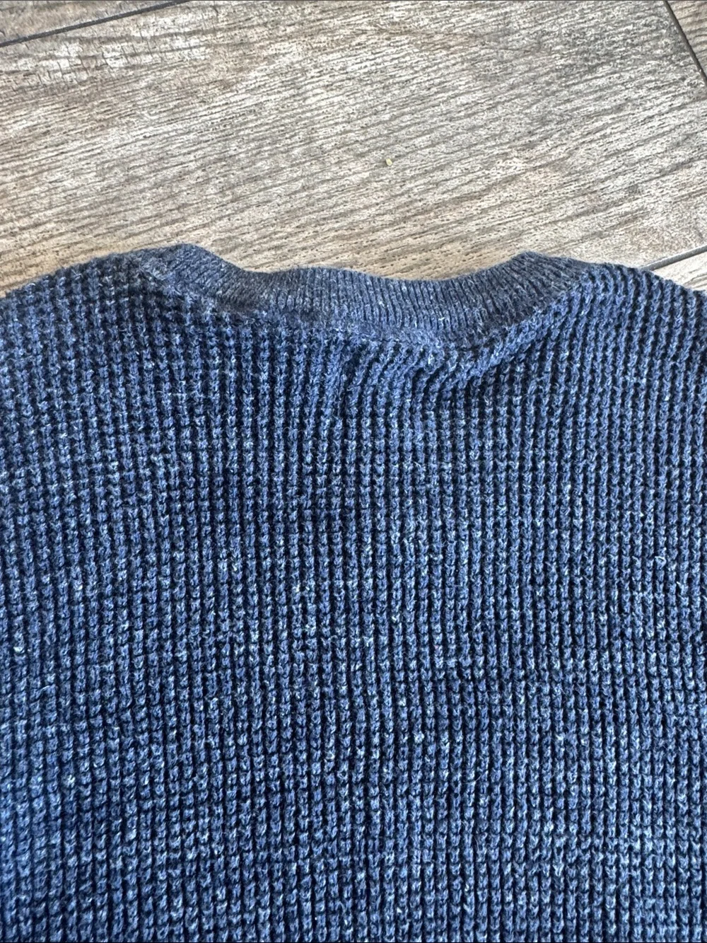 GAP Dark Navy Textured Crewneck Sweater